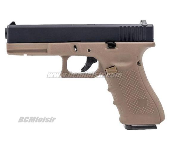 G17 Raven EU7 Metal Slide Tan Black Gaz Blowback