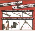 Bi pieds Swiss Arms compact métal démontage rapide CLAMPACK