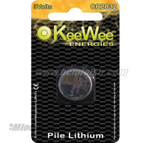 Pile bouton lithium manganese Kee Wee CR2032