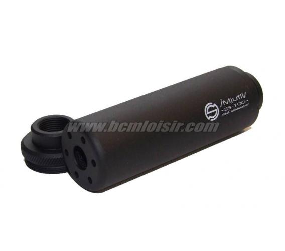 SS-100 Sound suppressor silencieux metal horaire + anti horaire