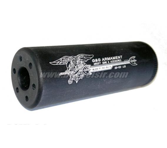 SS-100 Sound suppressor Navy Seals silencieux metal 14mm Anti Horaire 