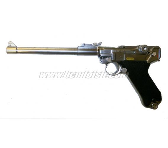 Luger P08 L full metal chrome GBB WE