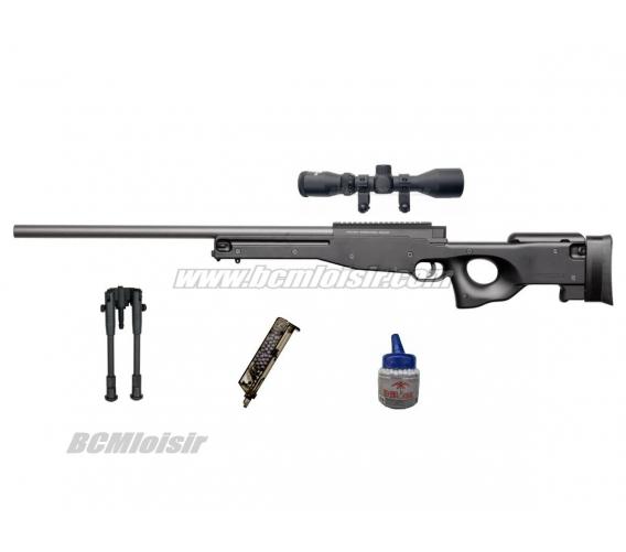 Pack AW308 Sniper + Lunette 3,9 X40 + bipied + billes