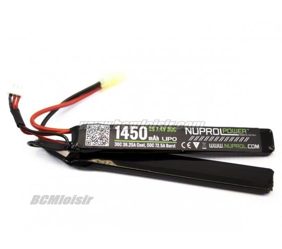 Batterie LI-PO 7,4v 2 elements 1450 mah 25C Nuprol