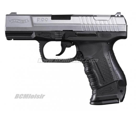 P99 Walther Silver Black avec Chargeur Supplementaire Spring 0,5 J