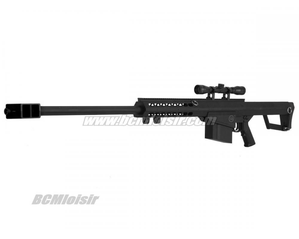 Sniper LT 20 Barrett M82 Spring 1,8 J avec Lunette 3-9X40