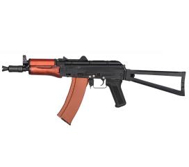 AK 74U Tactical Folding Stock Full Metal et Bois AEG Lipo 1 J